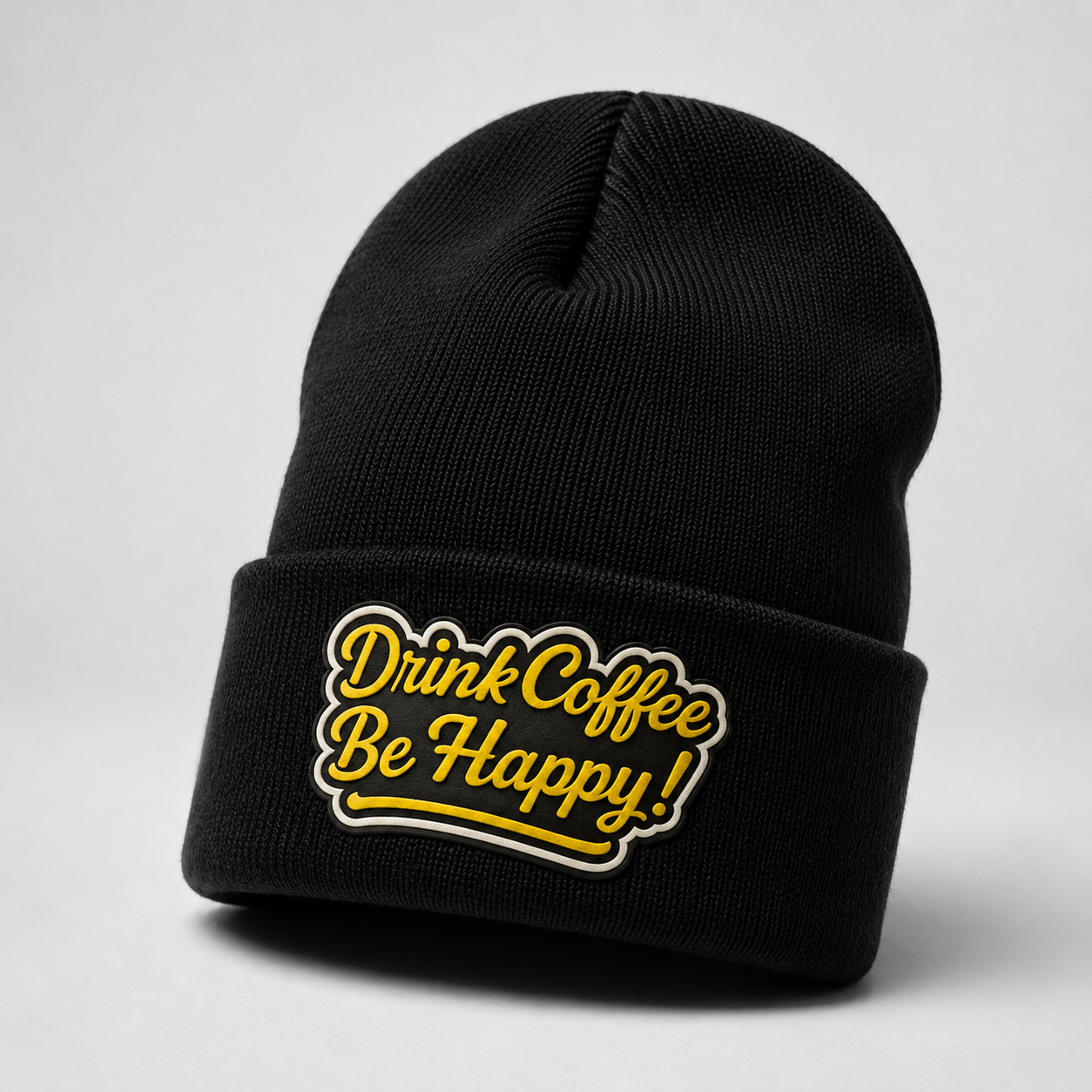 Drink Coffee, Be Happy Beanie