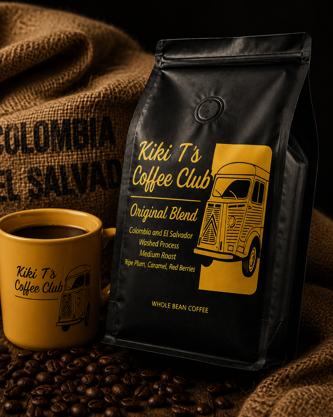 Kiki T's Medium Roast Original Blend (250g) - Whole Bean