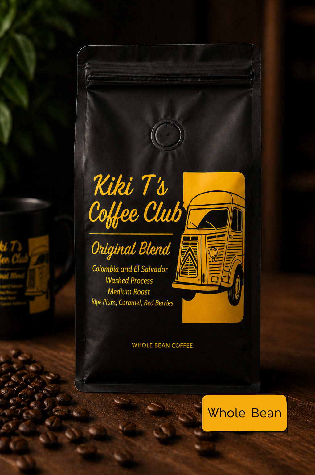 Kiki T's Medium Roast Original Blend (250g) - Whole Bean